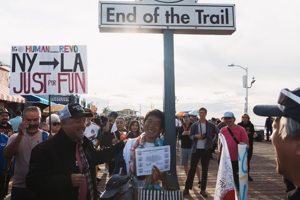 Emeline Lee - Ryo Murata Crosses The Finish Line in Santa Monica 2024